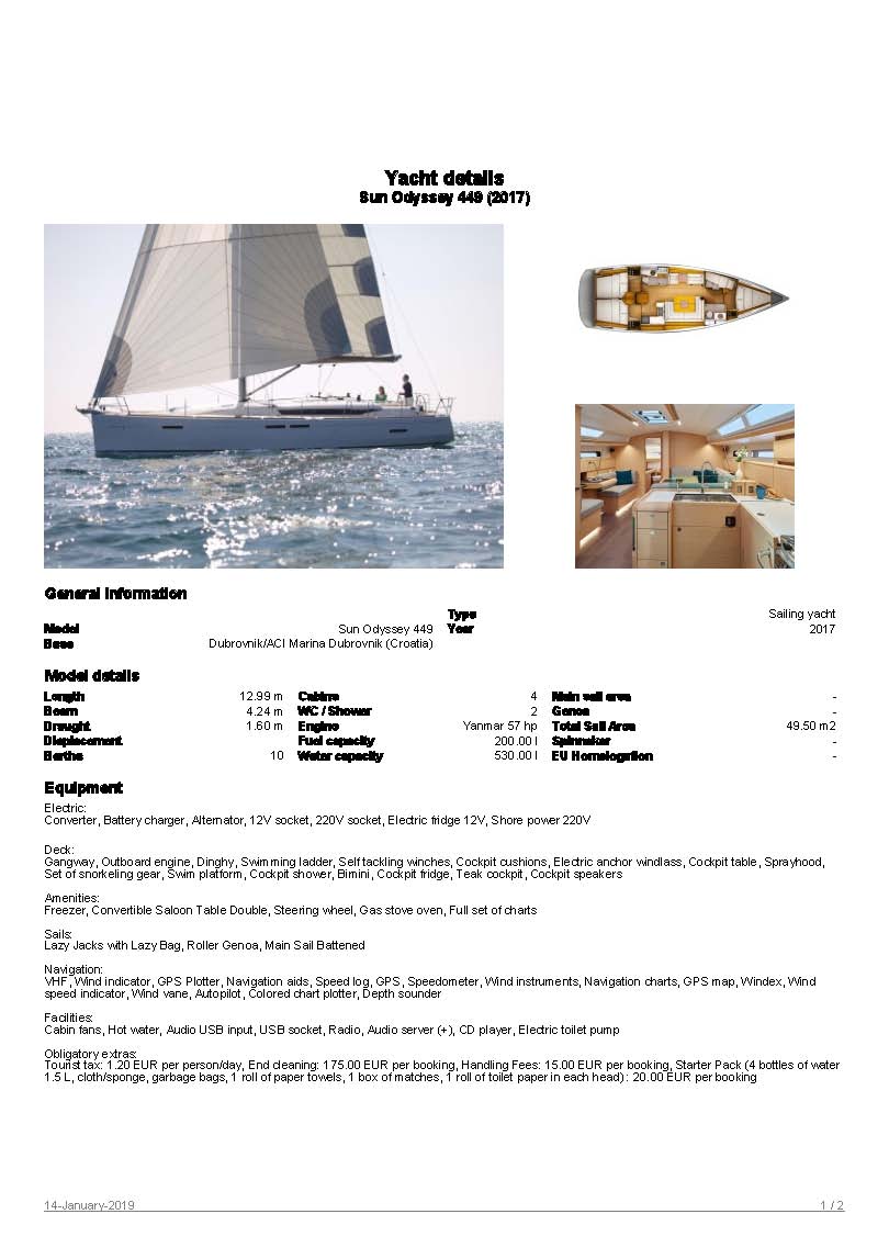 Sun Odyssey 449